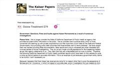 Desktop Screenshot of fines.kaiserpapers.org