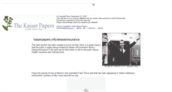 Desktop Screenshot of ekaiserinsurance.kaiserpapers.org