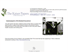 Tablet Screenshot of ekaiserinsurance.kaiserpapers.org