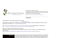 Desktop Screenshot of lloyd.kaiserpapers.org