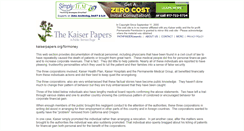 Desktop Screenshot of formoney.kaiserpapers.org